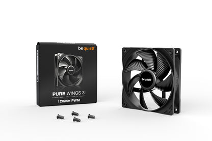 be quiet! Pure Wings 3 120mm PWM Computer case Fan 12 cm Black 1 pc(s) Cooling