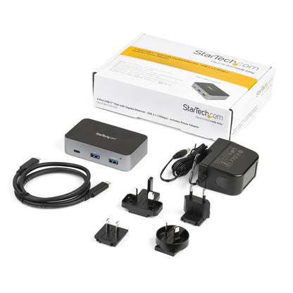 StarTech.com ~3 Port USB C 3.2 Gen 2 Hub with Ethernet Adapter - 10Gbps USB Type C