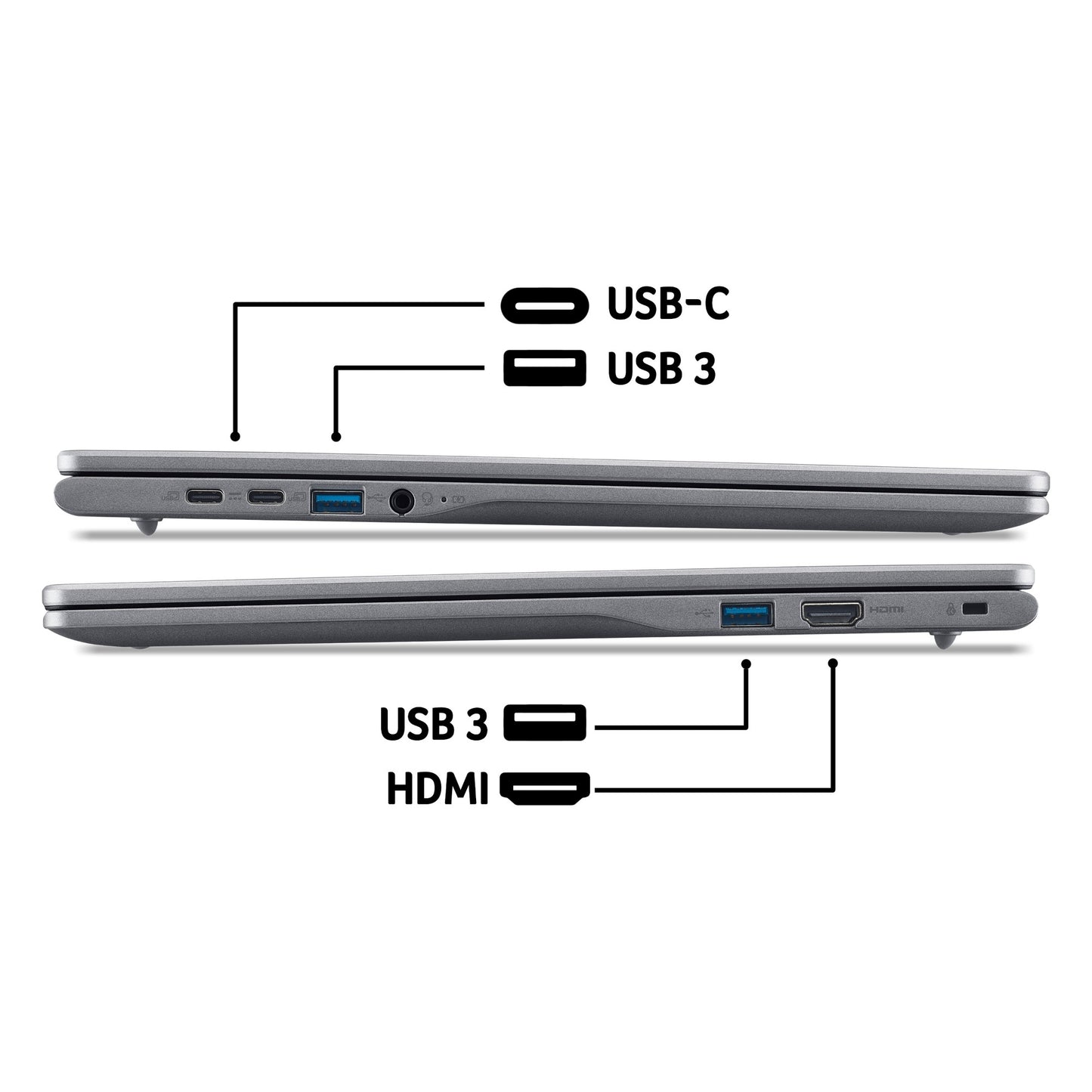 Acer Chromebook Plus 516 CB516-1H Traditional 16" Core i5-1334U 8GB 256GB SSD Laptop