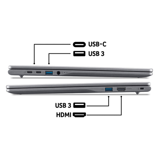 Acer Chromebook Plus 516 CB516-1H Traditional 16" Core i5-1334U 8GB 256GB SSD Laptop