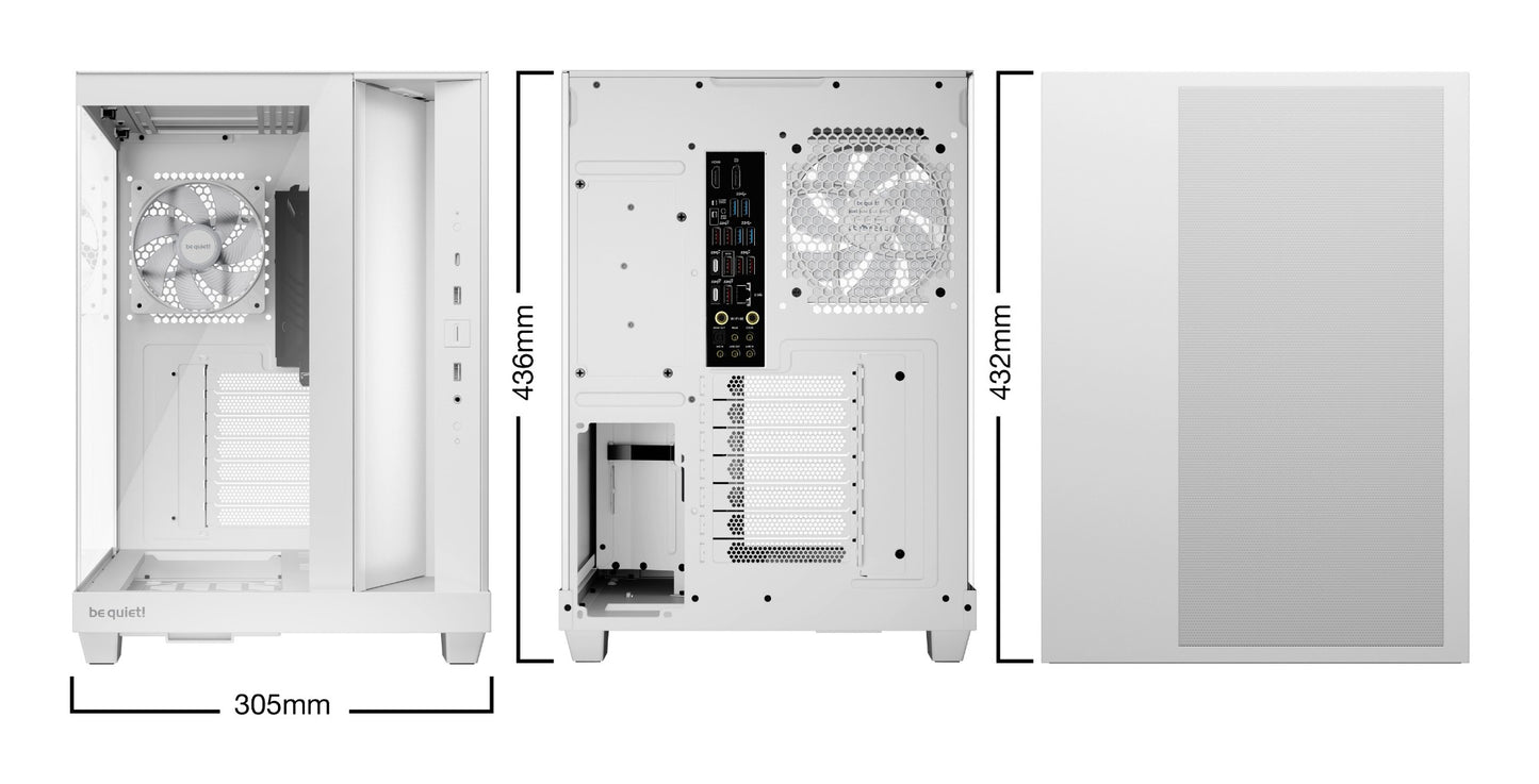 be quiet! Light Base 500 LX White Midi Tower PC Case