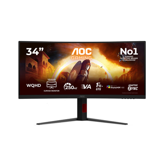 AOC G4 CU34G4ZCA 34" UWQHD VA 250Hz Curved Monitor