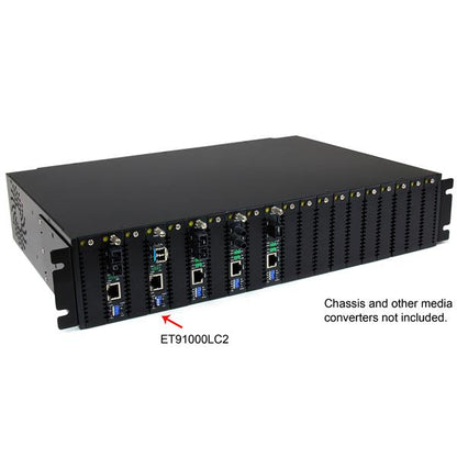 StarTech.com Fiber Media Converter Gigabit 1000Mbps MM Fibre LC 550m Networking