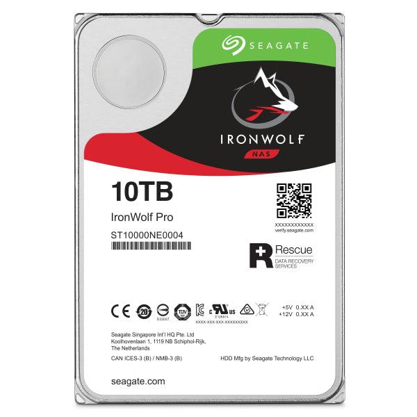 Seagate IronWolf Pro 10TB 3.5" SATA 7200 RPM NAS HDD
