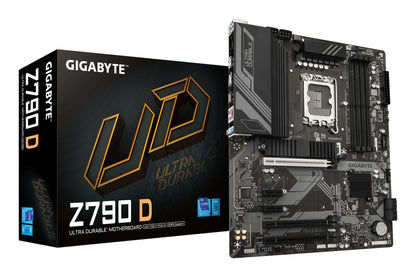 Gigabyte Z790 D Motherboard - Supports Intel Core 14th Gen CPUs, 12+1+１ Phases