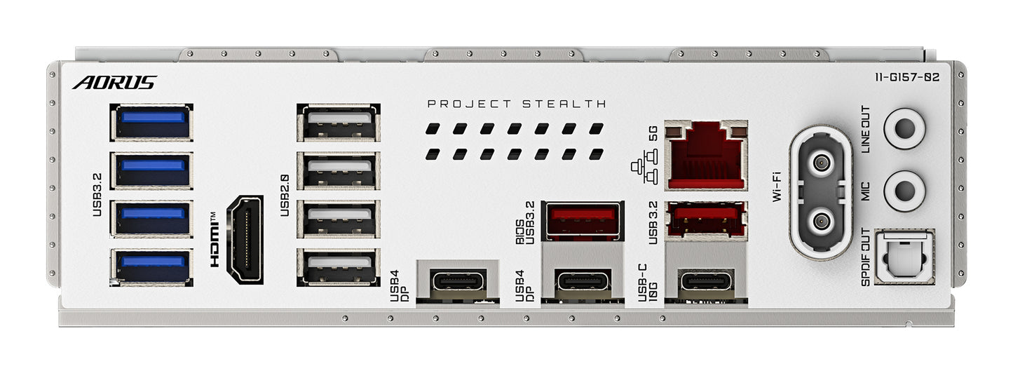 Gigabyte X870 AORUS STEALTH ICE Motherboard - Supports AMD Ryzen 9000 CPUs, 16+2+2