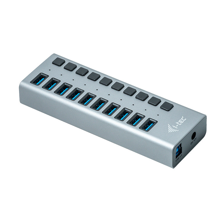 i-tec USB 3.0 Charging HUB 10 port + Power Adapter 48 W Charger