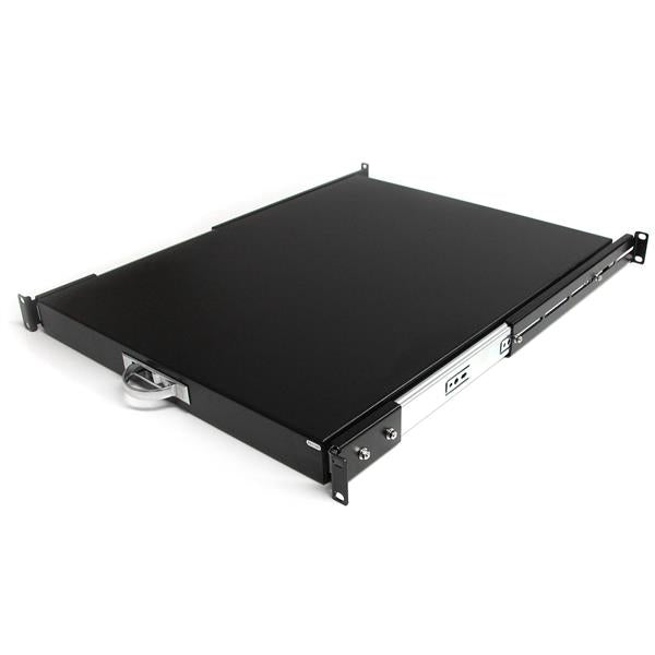 StarTech.com 1U Sliding Server Rack Mount Keyboard Shelf Tray, 55lbs (25Kg), 22in
