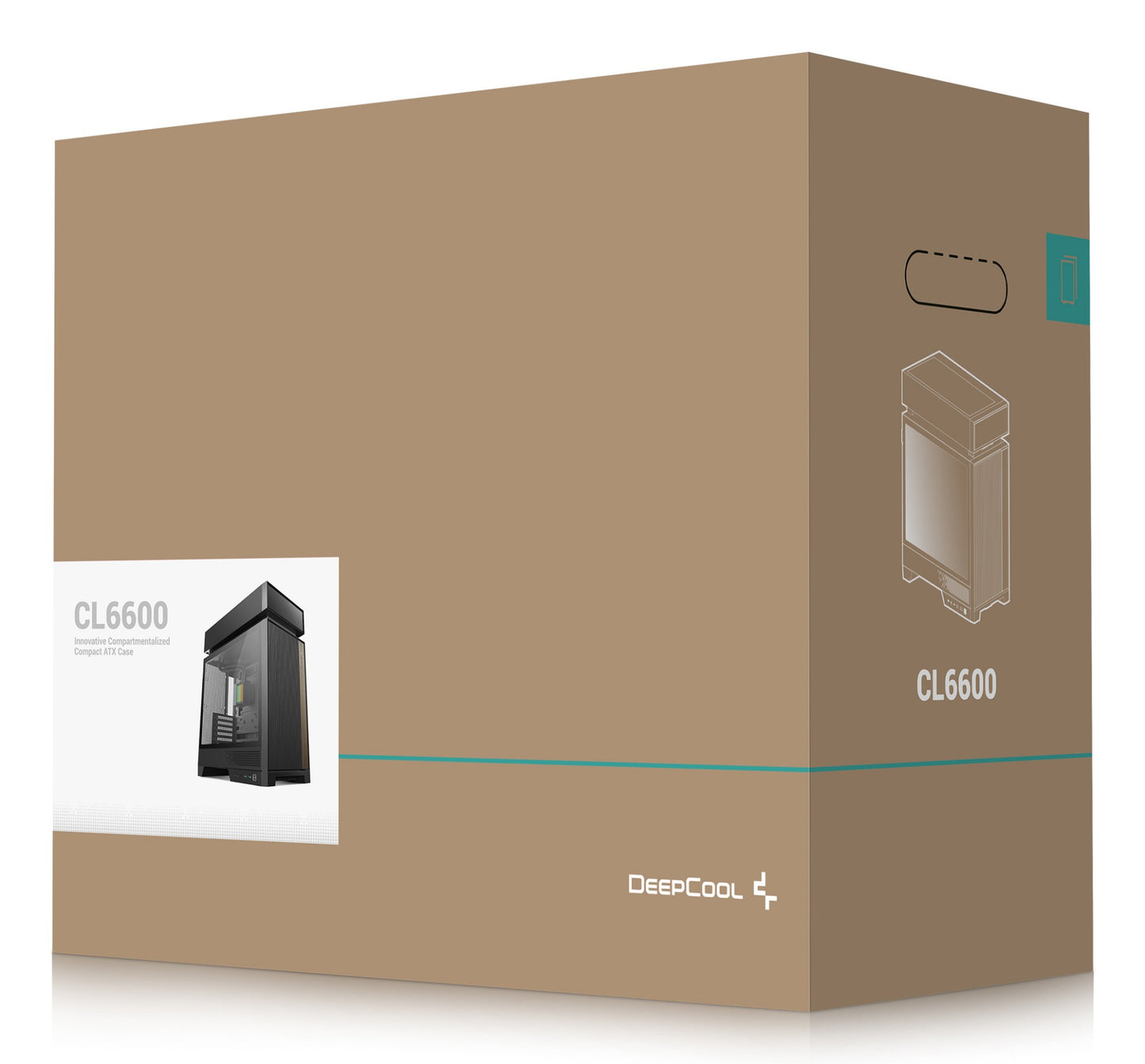 DeepCool CL6600 Midi Tower Black PC Case
