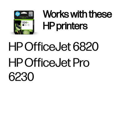 HP C2P23AE/934XL Black Ink Cartridge (1K pages, HP OfficeJet Pro 6230)