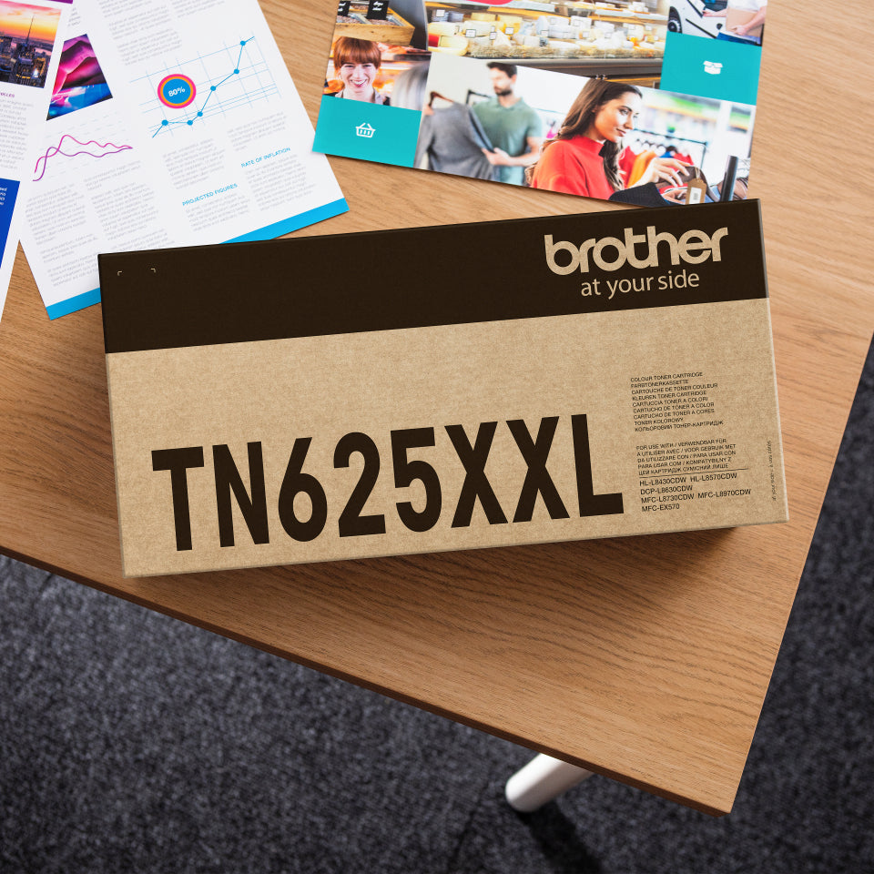 Brother TN-625XXLBK Black Toner Cartridge (7.5K pages)