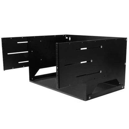 StarTech.com 2-Post 4U Open Frame Wall Mount Network Rack with Built-in Shelf, Wall