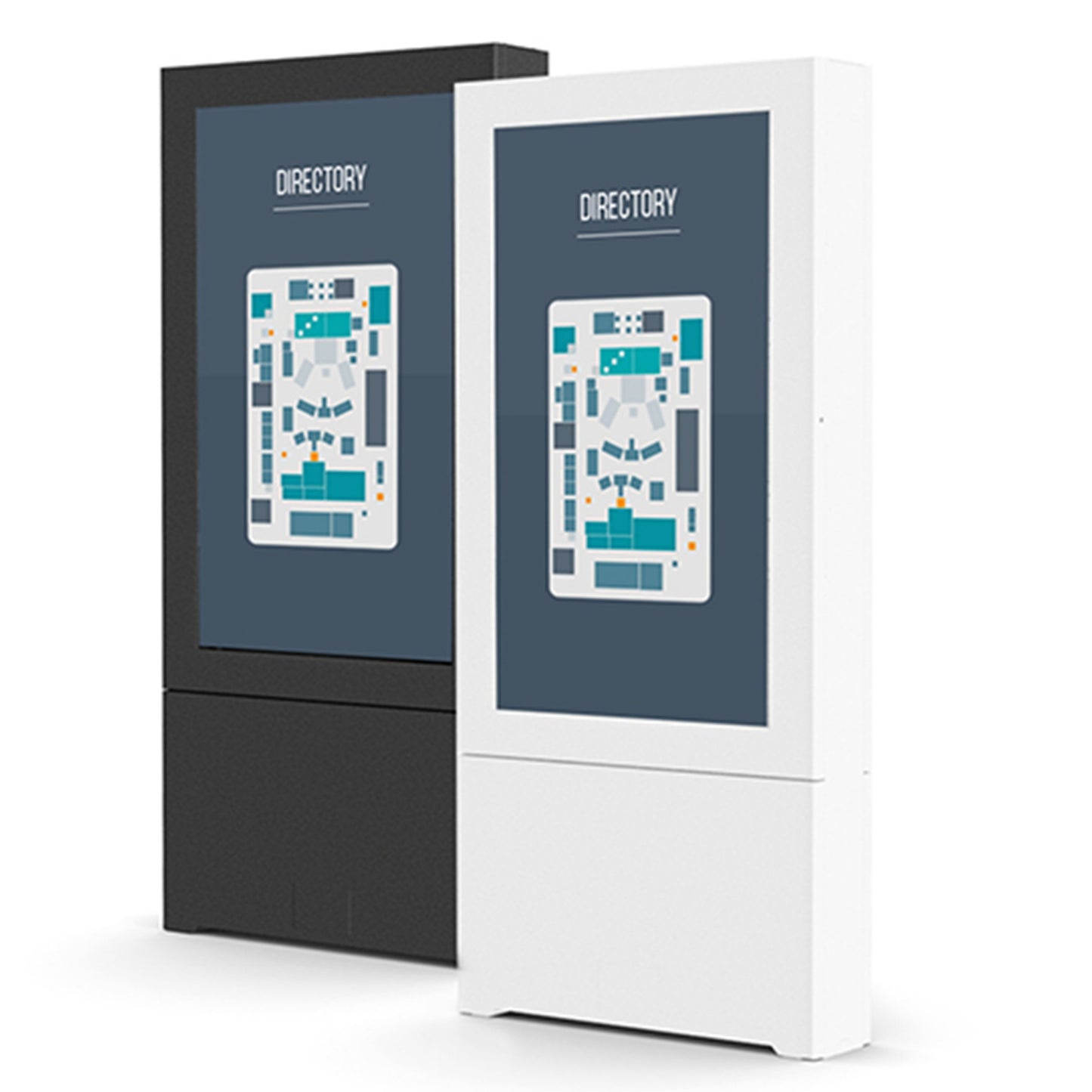 Chief ImpactTM Floor Mounted Kiosk, Portrait 55" White