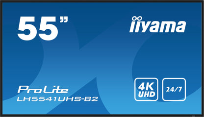 iiyama LH5541UHS-B2 Signage Display Kiosk design 54.6" 4K UHD IPS Monitor