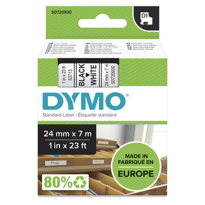 DYMO 53713/S0720930 DirectLabel-etikettes black on white 24mm x 7m for Dymo D1 Labels