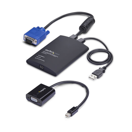 StarTech.com Portable Laptop Crash Cart Adapter, USB/VGA/Mini DisplayPort KVM KVM Switch