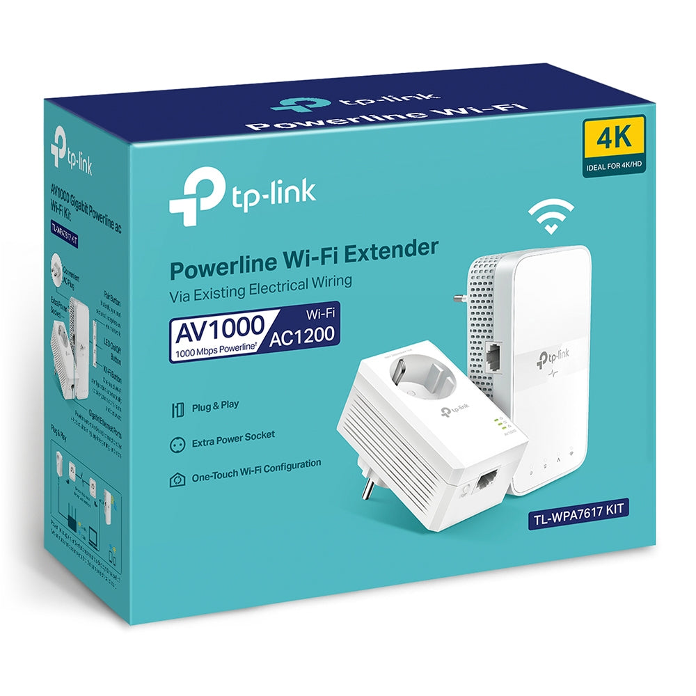 TP-LINK TL-WPA7617 KIT PowerLine network adapter 1200 Mbit/s Ethernet LAN Wi-Fi