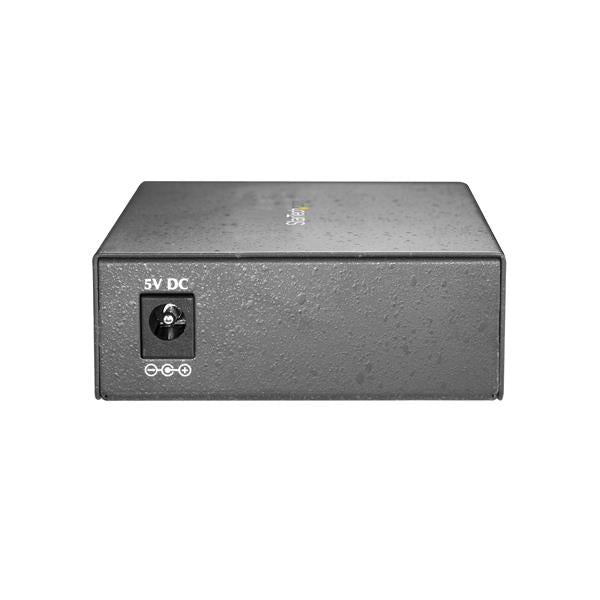 StarTech.com Multi-Mode (MM) SC Fiber Media Converter for 10/100/1000 Networks, Standalone Gigabit Ethernet to SC Fiber Converter, 850nm, 550m - TAA Networking