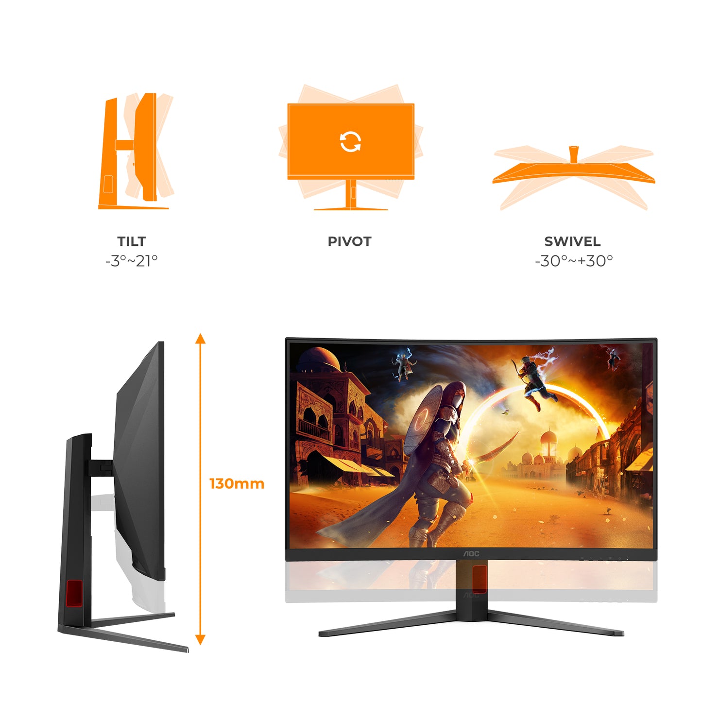 AOC G4 C32G4Z 31.5" Full HD VA 260Hz Curved Monitor