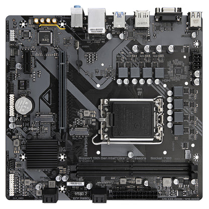 Gigabyte B760M E Motherboard - Supports 14th Gen. Intel Core CPUs, 6+1+1 phases VRM