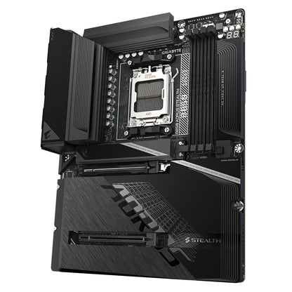 Gigabyte B850 AORUS STEALTH Motherboard - AMD Ryzen 9000 Series CPUs, 14+2+2 Phases