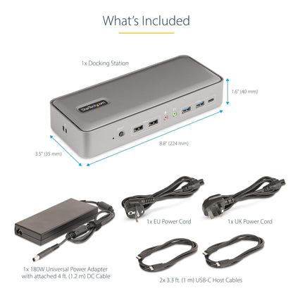 StarTech.com Dual-Laptop USB-C KVM Docking Station, Dual Monitor 4K 60Hz DisplayPort KVM Switch