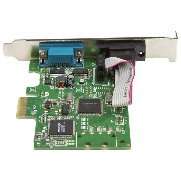 StarTech.com 2-Port PCI Express Serial Card with 16C1050 UART - RS232 - TAA Hub