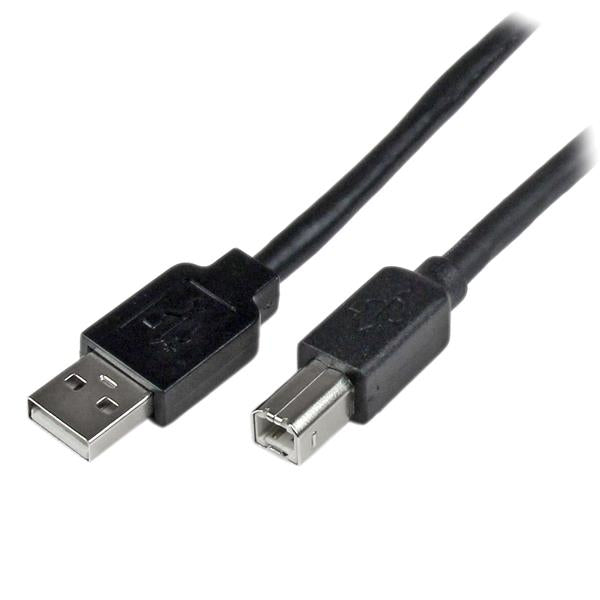 StarTech.com 65ft (20m) Active USB 2.0 A to B Cable, Long USB Cable, USB Printer