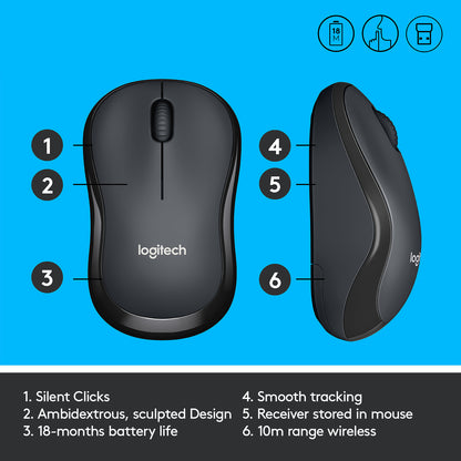 Logitech M220 Wired Mouse