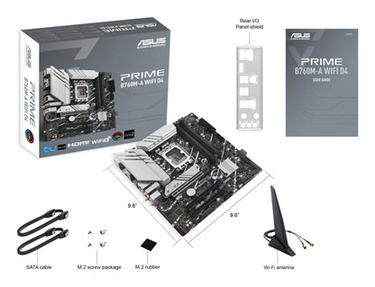 ASUS PRIME B760M-A WIFI D4 Intel B760 LGA 1700 micro ATX Motherboard