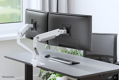 Neomounts DS70S-950WH2 Monitor arm 17-35" - gas spring - Topfix - 180°-stop