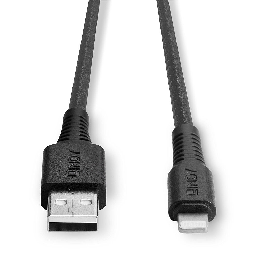 Lindy 3m Reinforced USB Type A to Lightning Charge and Sync Cable