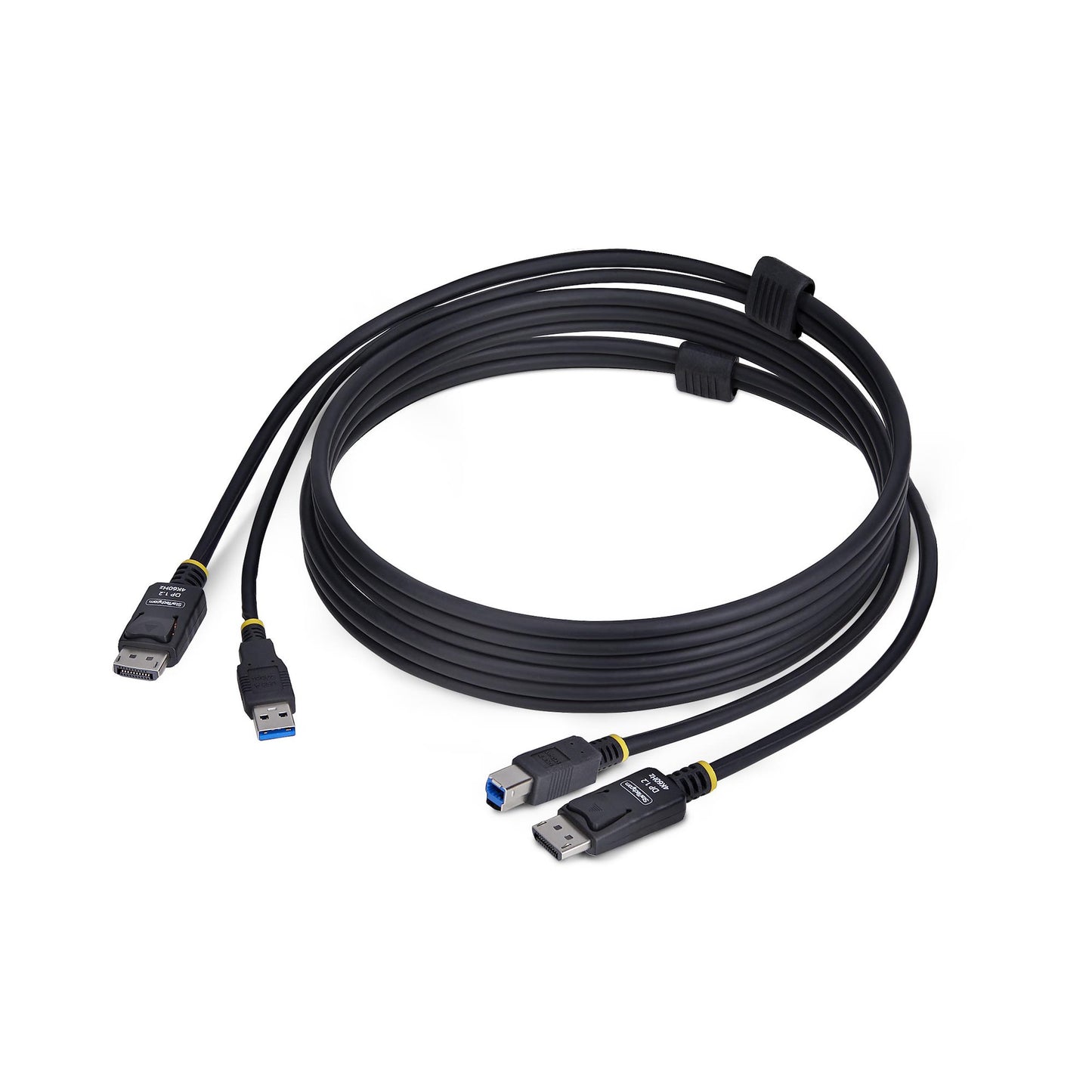 StarTech.com 6ft (1.8m) DisplayPort and USB 5Gbps KVM Cable, 4K 60Hz, Universally