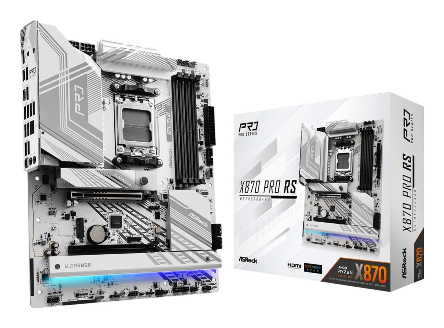 Asrock X870 PRO RS AMD X870 Socket AM5 ATX Motherboard