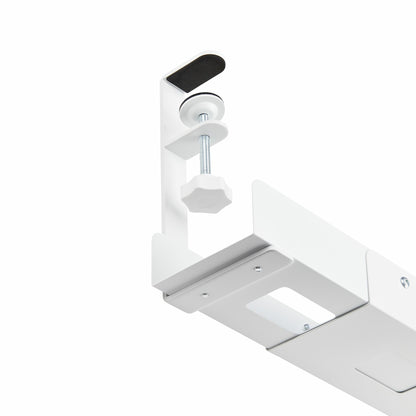 StarTech.com Under Desk Cable Management Tray, Length Adjustable Cable Organizer (White)
