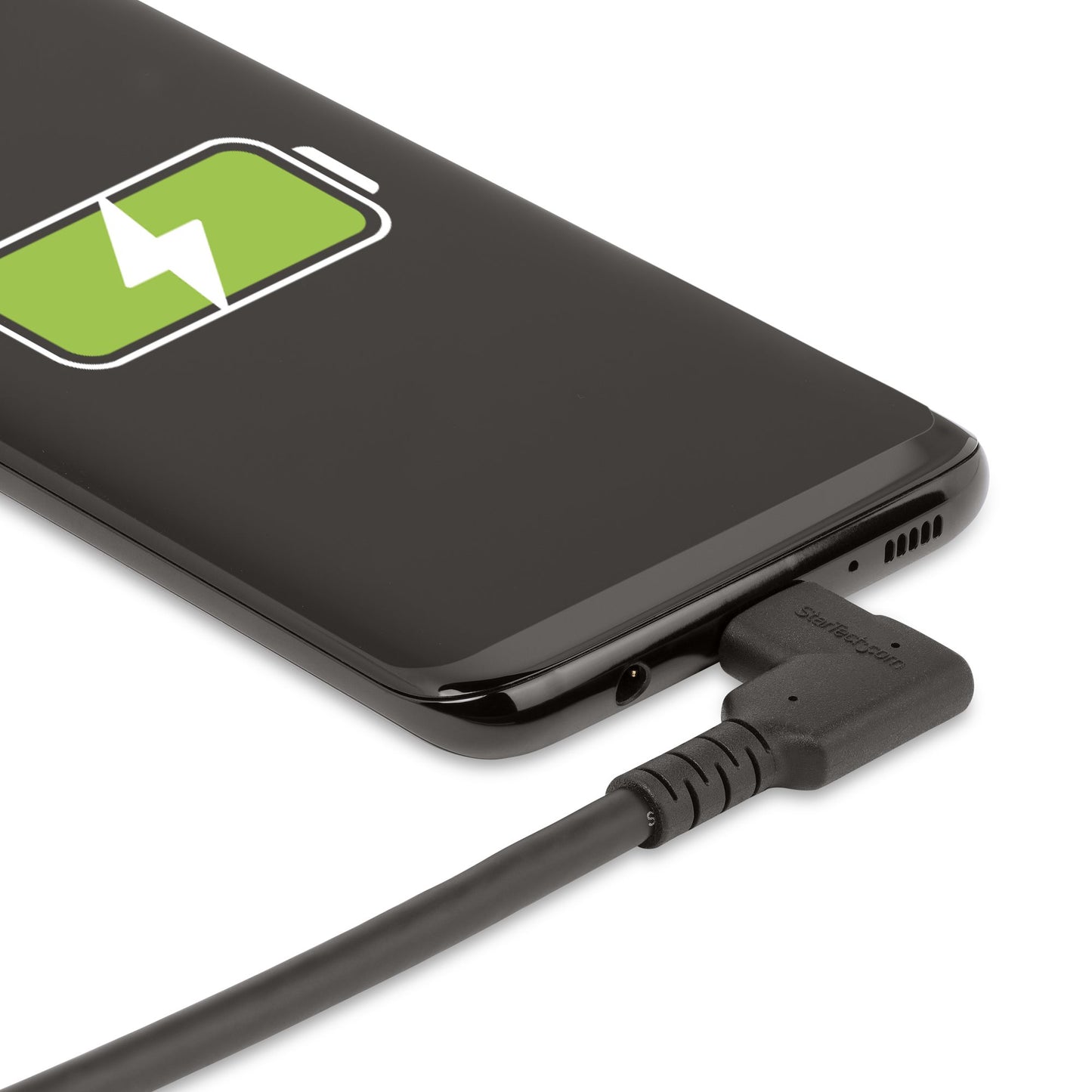 StarTech.com 3ft (1m) USB-C Cable, Right-Angled, USB 10Gbps, 100W (5A) Power