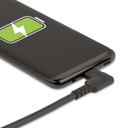 StarTech.com 3ft (1m) USB-C Cable, Right-Angled, USB 10Gbps, 100W (5A) Power
