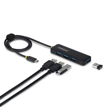 StarTech.com 4-Port USB-C Hub, 5Gbps, Bus Powered, USB-C to 4x USB-A Mini Hub, Extra
