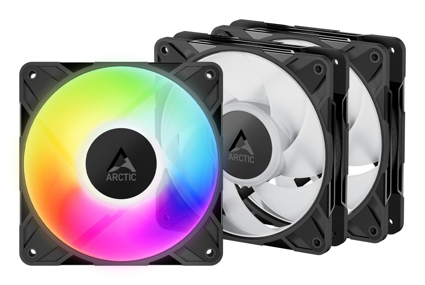 ARCTIC Freezer P12 Pro A-RGB - 3 Pack - 120 mm A-RGB PWM Fan with Cable Splitter Cooling