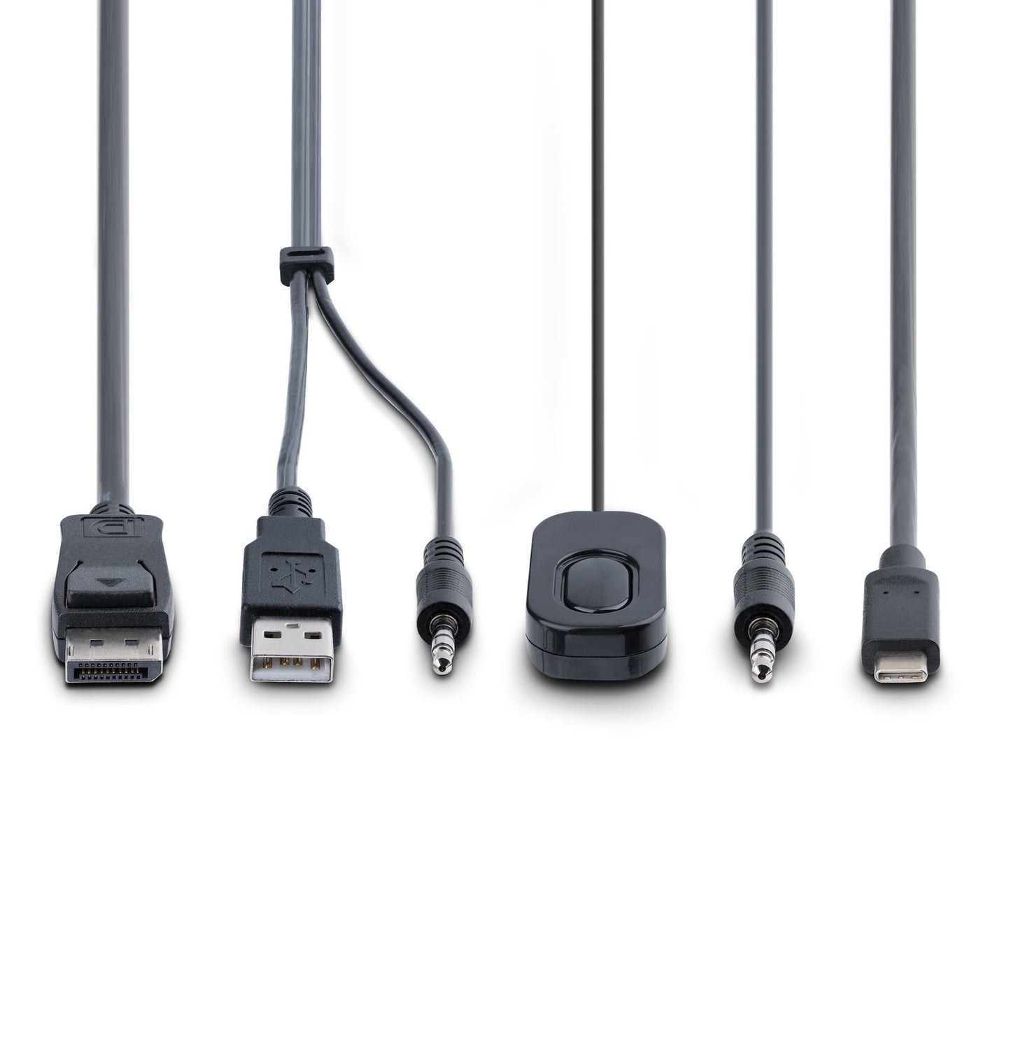 StarTech.com 2-Port Hybrid USB-C DisplayPort Cable KVM Switch, 4K 60Hz, Compact KVM