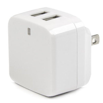 StarTech.com Dual-Port USB Wall Charger - International Travel - 17W/3.4A - White