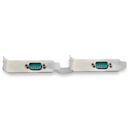 StarTech.com 2-port PCI Express RS232 Serial Adapter Card - PCIe RS232 Serial Host Hub (2S953LP)