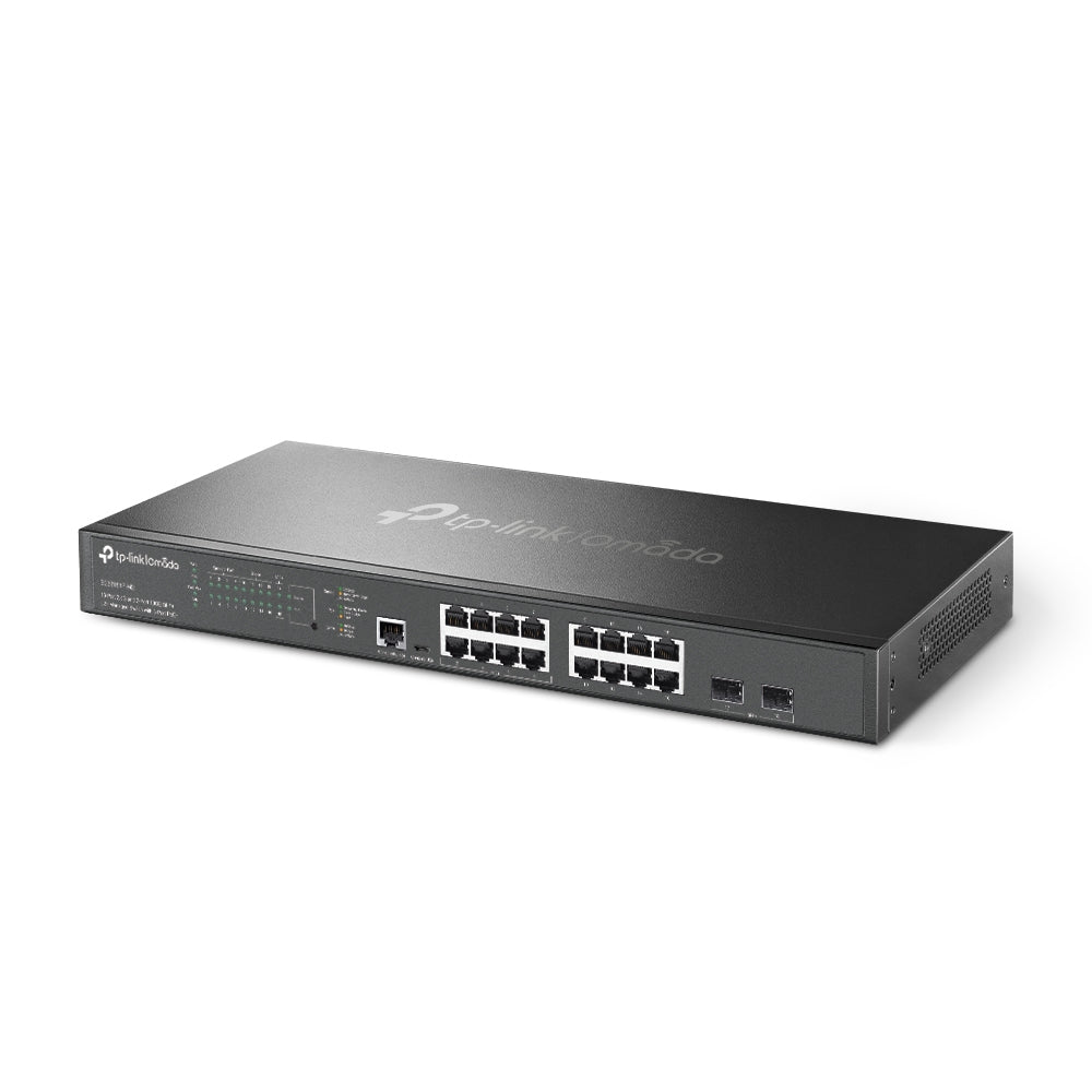 TP-LINK Omada 16-Port 2.5G and 2-Port 10GE SFP+ L2+ Switch PoE