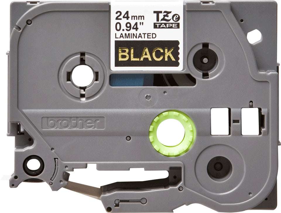 Brother TZE-354 DirectLabel gold on black Laminat 24mm x 8m for Brother P-Touch TZ Labels