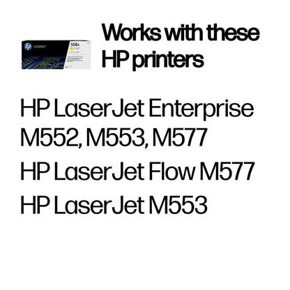 HP CF362X/508X Yellow Toner Cartridge (9.5K pages)