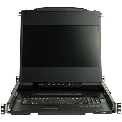 StarTech.com Dual Rail Rackmount KVM Console HD 1080p - Single Port DVI/VGA KVM