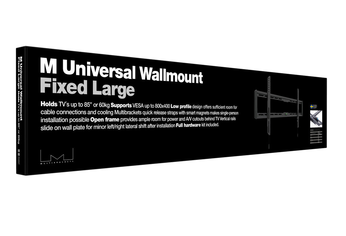 MULTIBRACKETS M Universal Wallmount Fixed Large Black