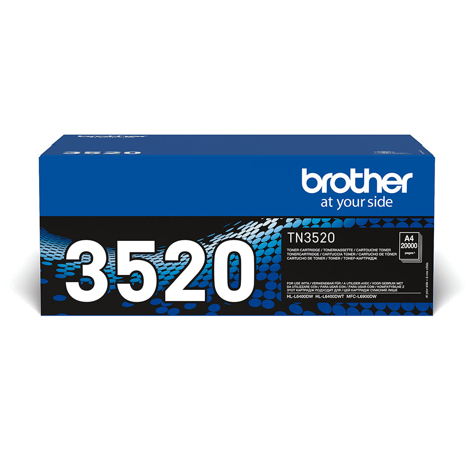 Brother TN-3520 Toner Cartridge (20K pages, Brother HL-L 6400)