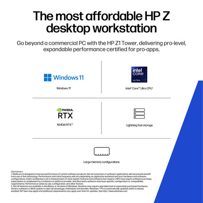 HP Z1 Core Ultra 9 285 32GB 1TB SSD Tower PC