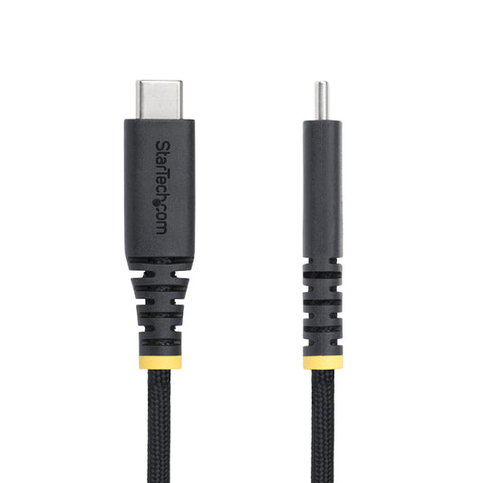 StarTech.com 6ft (2m) USB-C Charging Cable, Durable and Ultra-Flexible, Side Screw